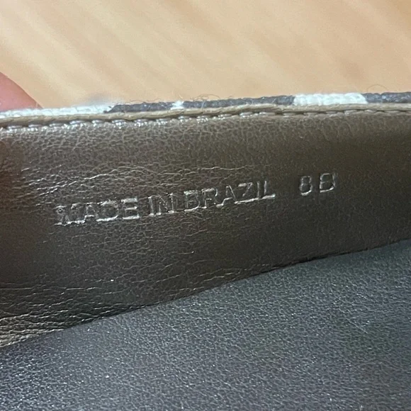 Talbots white and black flats - Picture 5 of 5